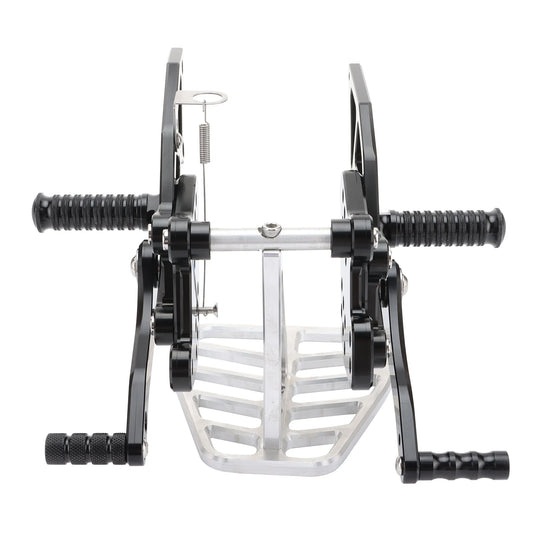GOOFIT Motorcycle Modified Parts CNC Adjustable Rearset Foot Pegs Raise Replacement for Ninja 300