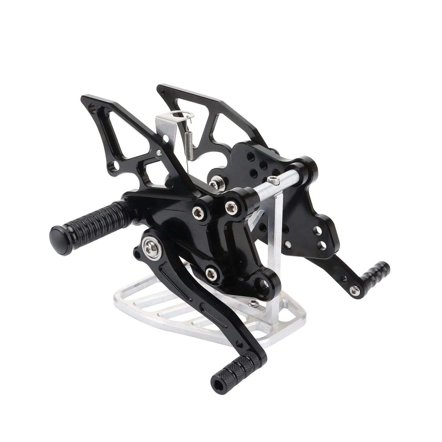 GOOFIT Motorcycle Modified Parts CNC Adjustable Rearset Foot Pegs Raise Replacement for Ninja 300
