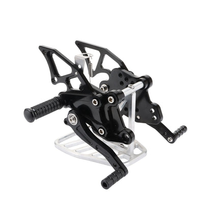 GOOFIT Motorcycle Modified Parts CNC Adjustable Rearset Foot Pegs Raise Replacement for Ninja 300