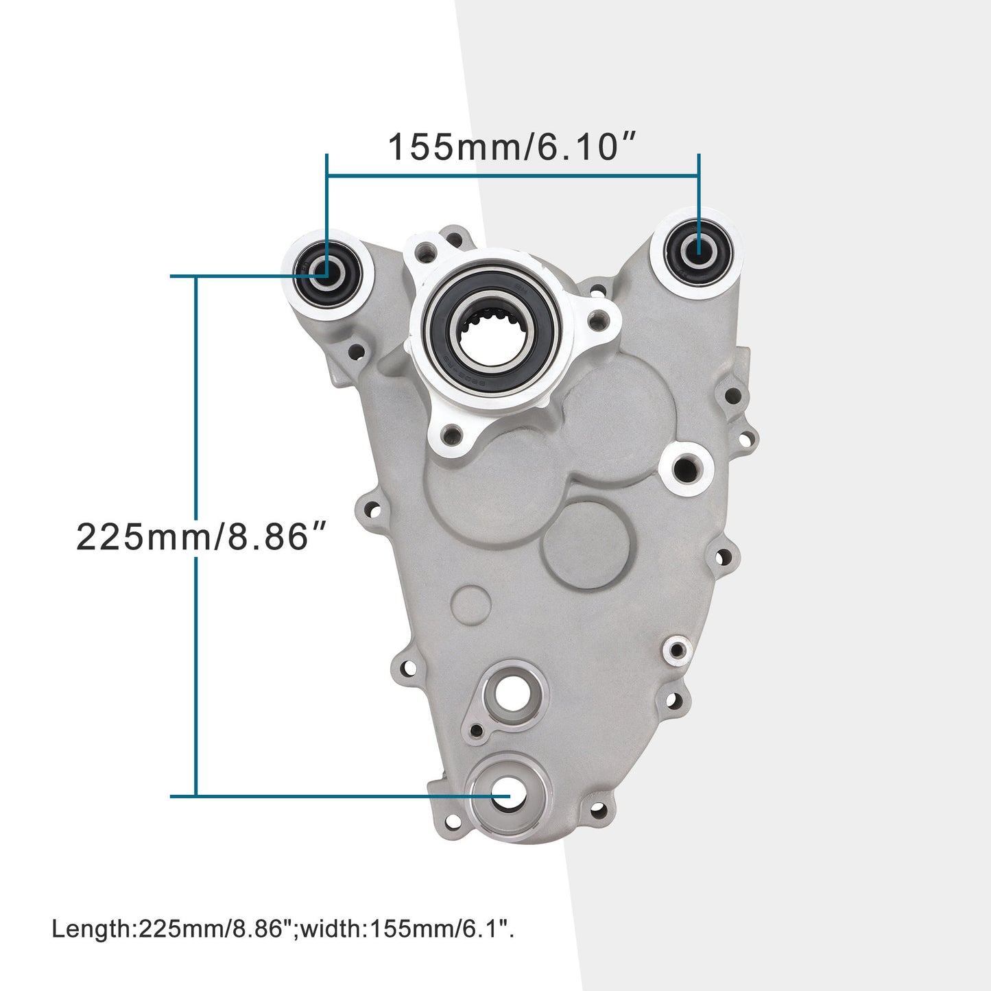 GOOFIT Motorcycle Crankcase Cover with matching gasket Replacement for GY6 Scooter