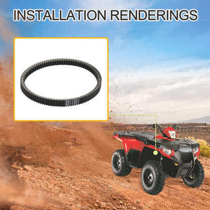 GOOFIT Motorcycle Drive Belt Replacement for Polaris Ranger XP 500 Sportsman 400 500 Scrambler Magnum