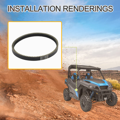 GOOFIT Motorcycle Drive Belt Replacement for 1993-2019 Polaris Ranger 500 RZR 800 Scrambler 400 Trail Boss 250 Spare Parts