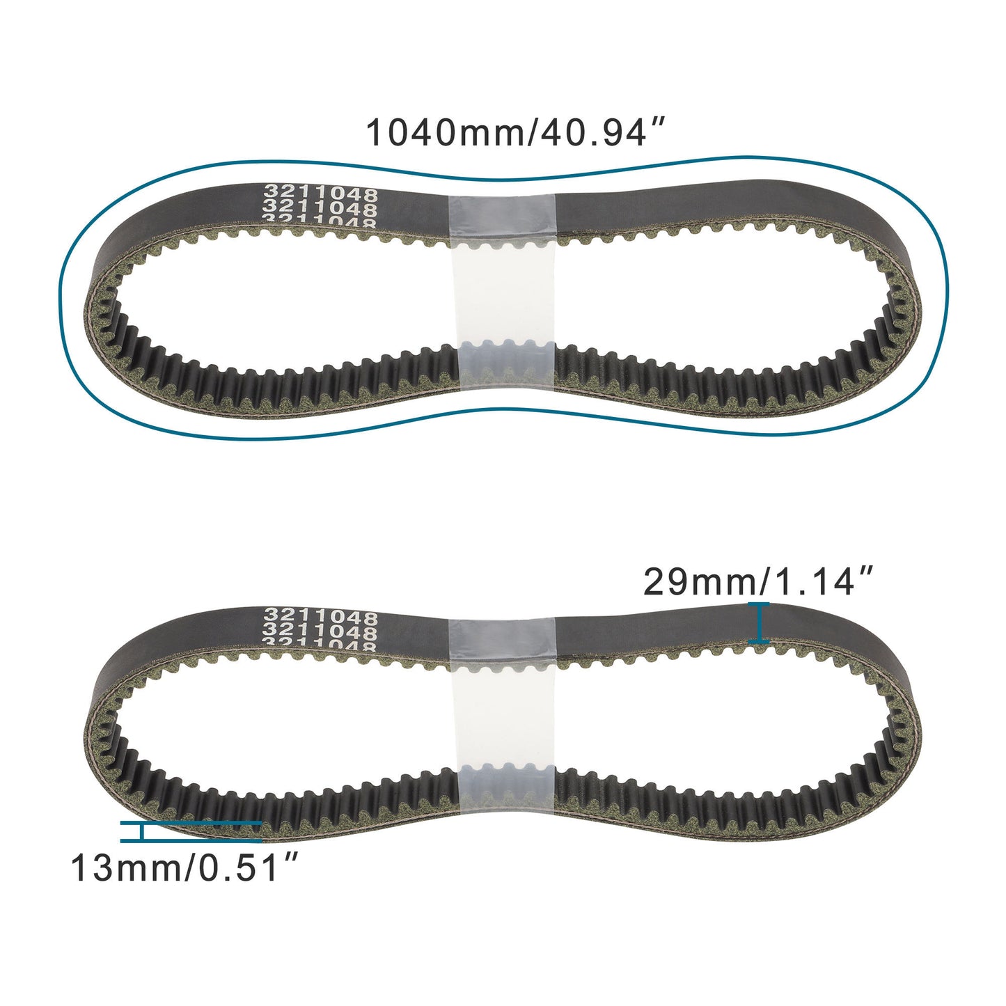 GOOFIT Motorcycle Drive Belt Replacement for 1993-2019 Polaris Ranger 500 RZR 800 Scrambler 400 Trail Boss 250 Spare Parts
