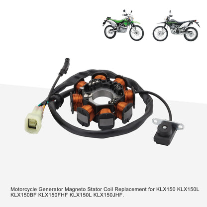 GOOFIT Motorcycle Generator Magneto Stator Coil Replacement for KLX150 KLX150L KLX150BF KLX150FHF KLX150L KLX150JHF 21003-0066 21003-0116