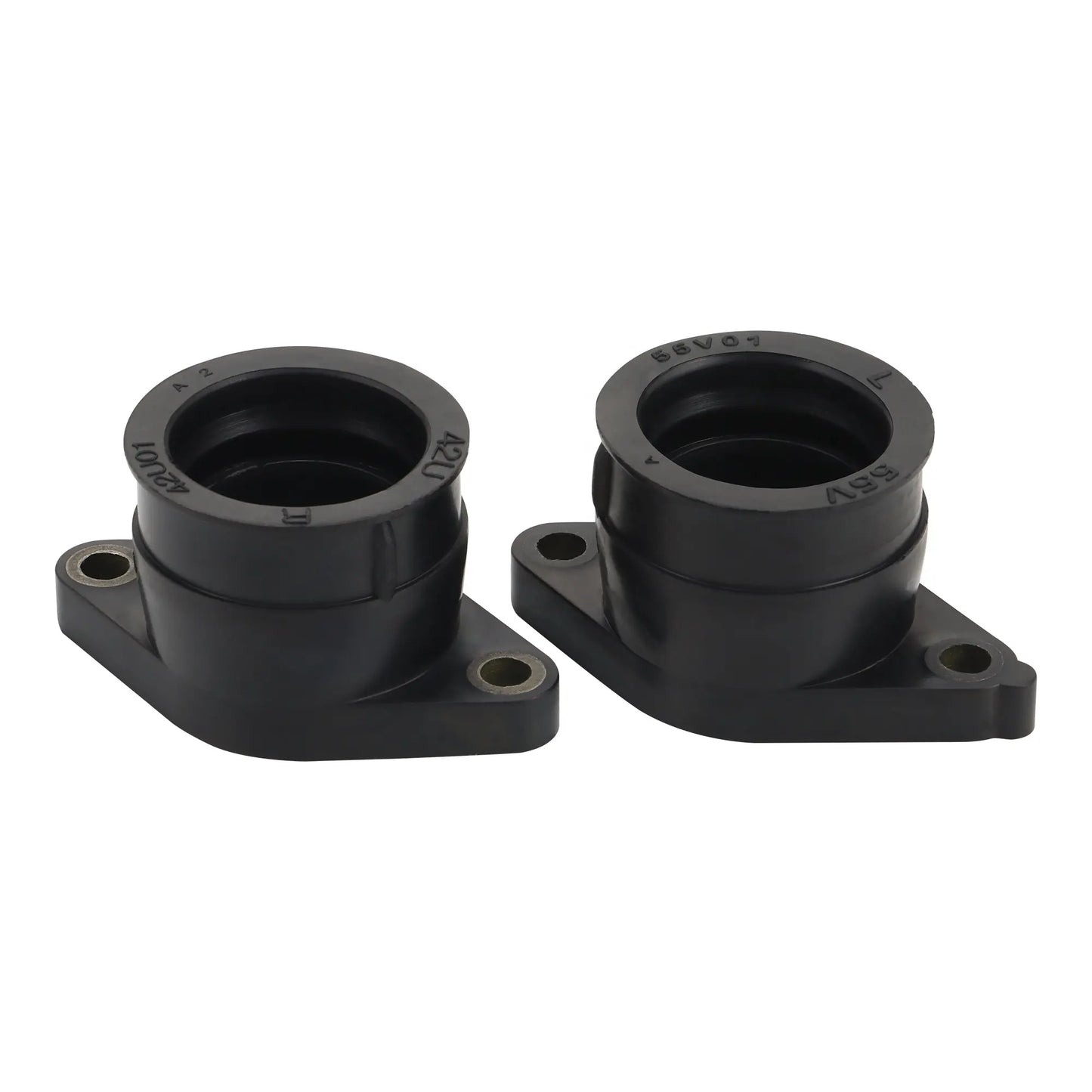 GOOFIT 2Pcs Motorcycle Carburetor Carb Intake Boot Joint Replacement for TT350 XT350 42U-13596-01-00 55V-13586-01-00