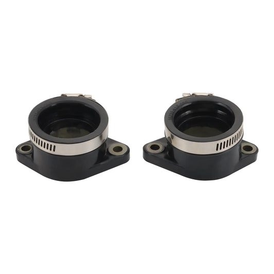 GOOFIT Motorcycle Carburetor Intake Manifold Boot Set Interface Adapter Replacement for CB450N CM400T CB450SC CB400T 16211-413-000 16211-447-000 16211-447-670