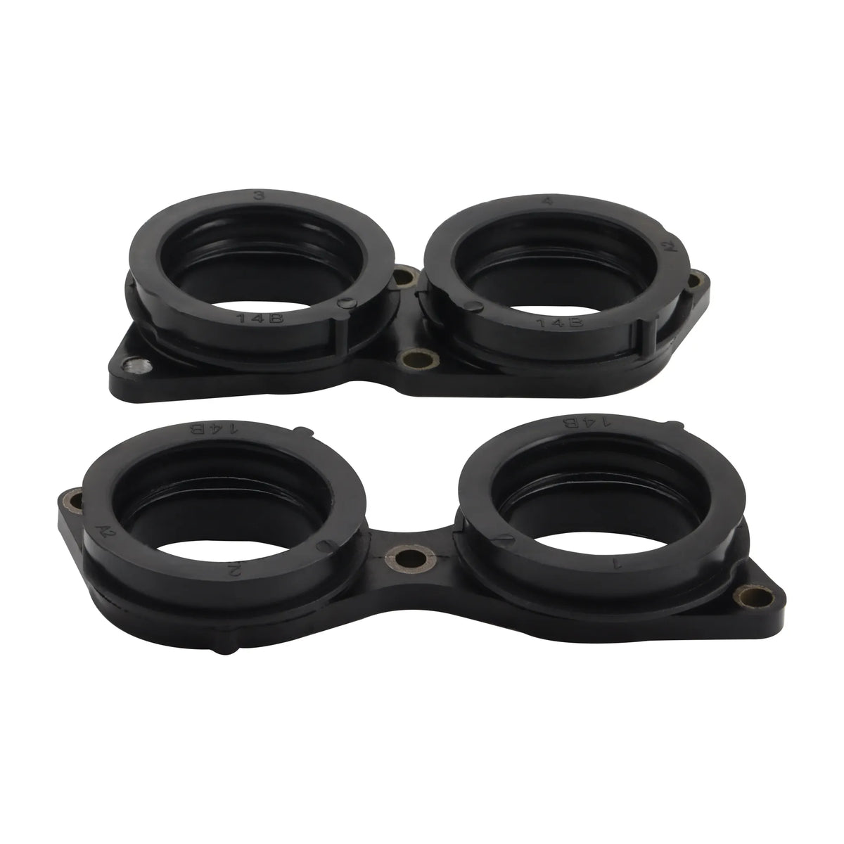GOOFIT Motorcycle Carburetors Adapter Inlet Pipe Comp Replacement for YZF R1 R1 2009-2014 14B-13595-00 14B-13596-00