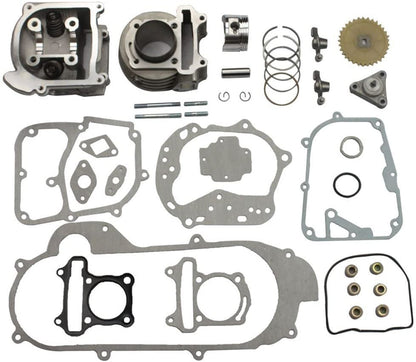 GOOFIT 100cc Big Bore Cylinder Rebuild Kit 50mm Bore Upgrade Replacement For GY6 50cc 139qmb Racing Scooter