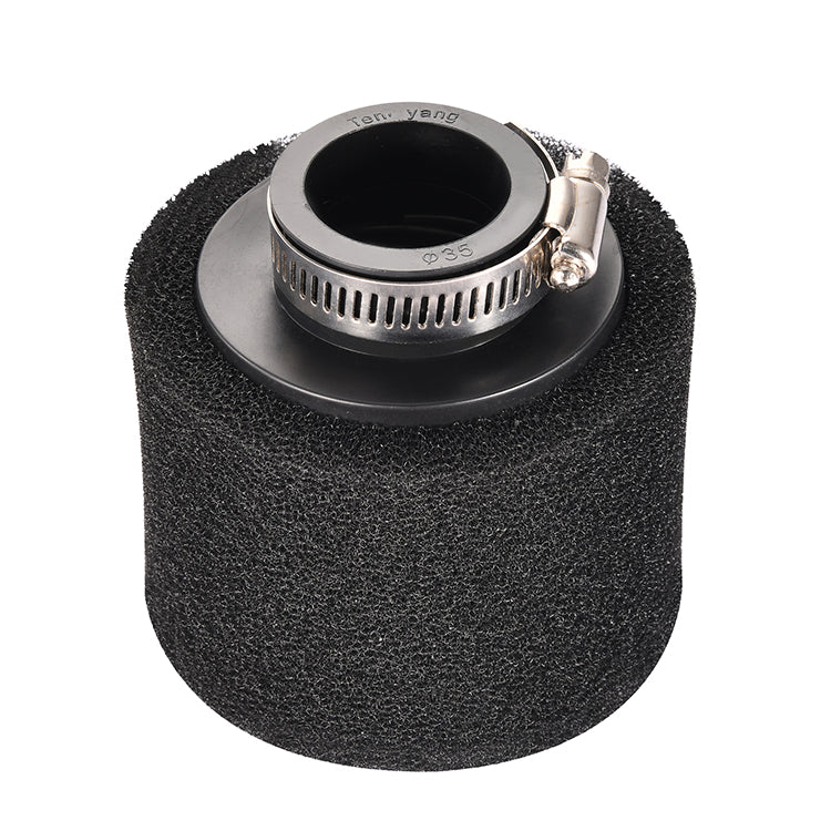 GOOFIT 35mm Straight Mouth Black Sponge Air Filter Replacement for ATV Quad Dirt Pit Bike Go Kart