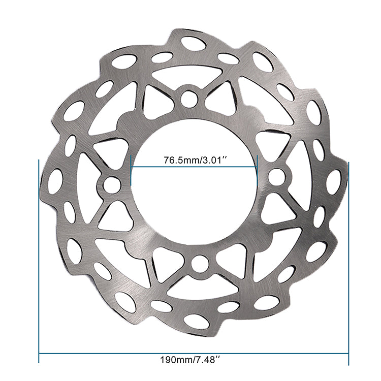 GOOFIT 190mm Disc Brake Plate Replacement For 110cc 125cc Apollo Dirt Bike
