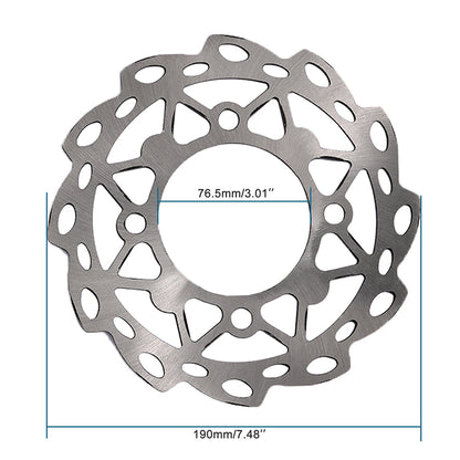 GOOFIT 190mm Disc Brake Plate Replacement For 110cc 125cc Apollo Dirt Bike