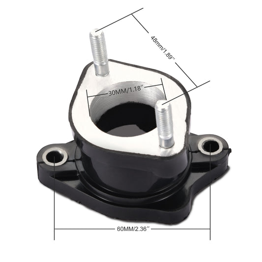 GOOFIT 30mm Intake Manifold Pipe High quality and performance for 200cc 250cc ATV 30mm Intake Manifold Pipe