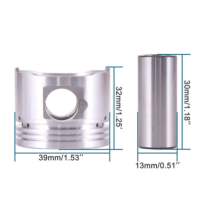 GOOFIT 39mm Piston Rings Kit Replacement For GY6 49cc 50cc 139qmb Taotao Baja Jonway Lance Scooter