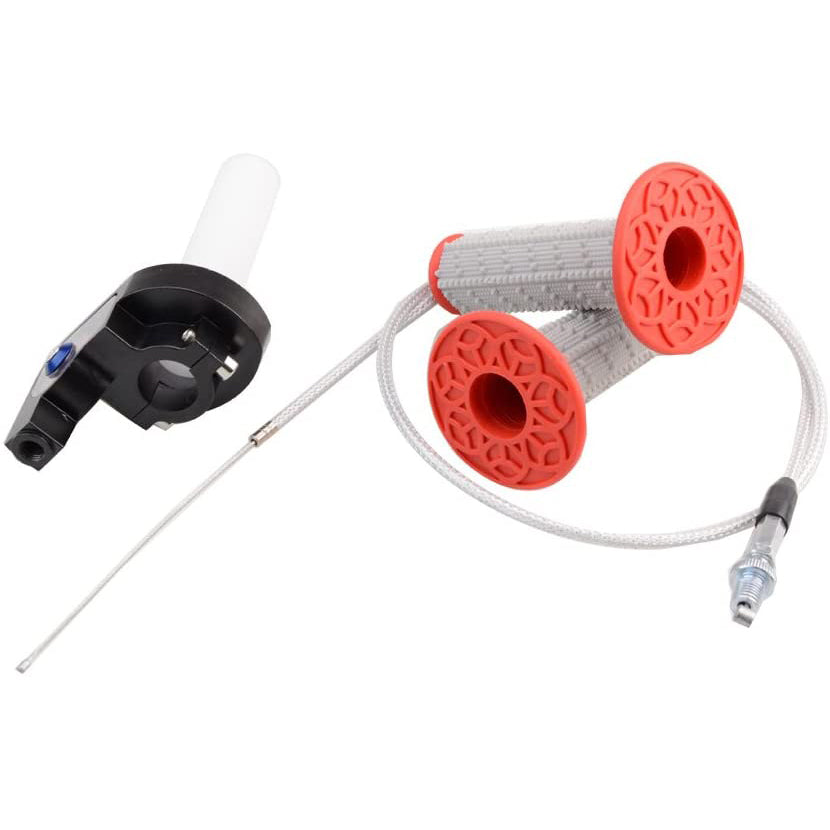 GOOFIT 30mm Visible Carburetor Twister Cable Handles Tuning Power Jet Acceleration Pump Case Replacement For 125cc - 150cc ATV