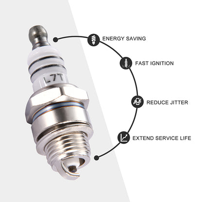 GOOFIT L7T Spark Plug replacement for 2 Stroke 33cc 43cc 47cc 49cc Pocket Bike Mini Chopper 4Piece