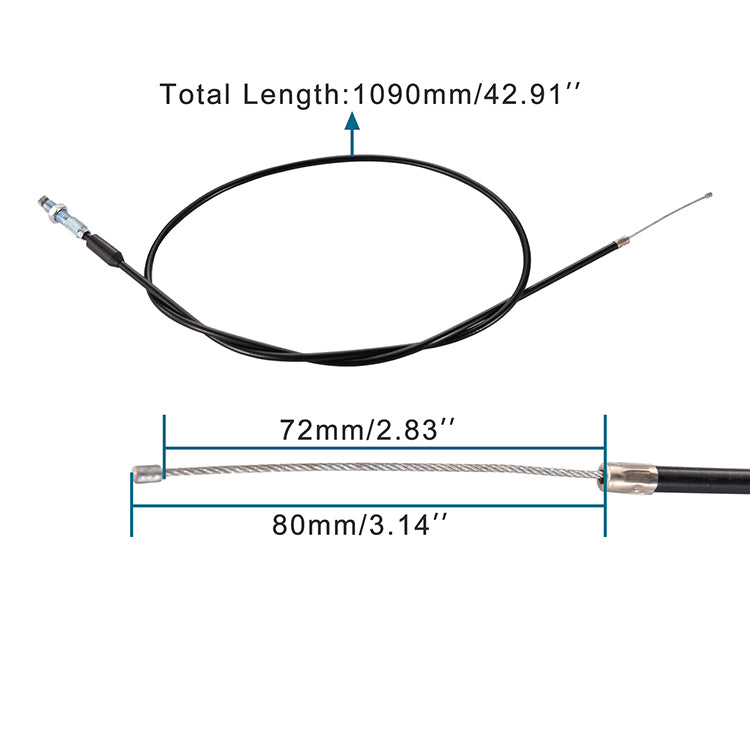 GOOFIT 42.91" Throttle Cable Replacement For 200cc 250cc ATV