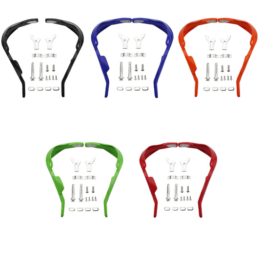 GOOFIT 7/8" Aluminium Alloy Handlebar Hand Brush Guards Protector Handguards Assy Replacement For Motocross Motorcycle Off-road Pit Dirt Bike ATV Red