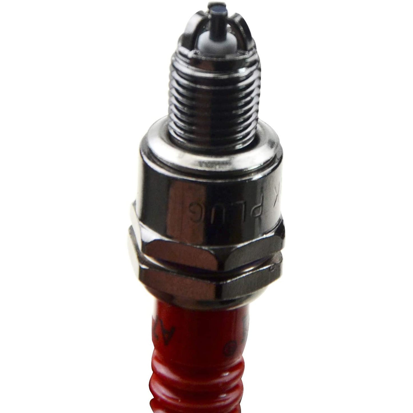 GOOFIT 4 Pcs Set A7TC 3-Electrode Spark Plug Replacement For Motorcycle 50cc 70cc 90cc 110cc ATV 150 Moped Go Kart Scooter High Performance Spark Plug