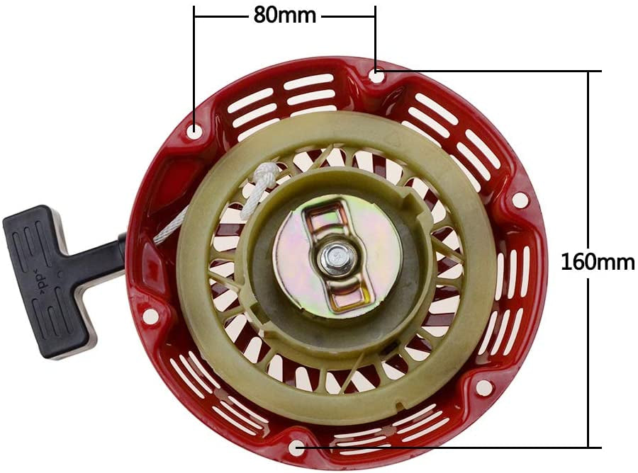 GOOFIT Aluminum Alloy Pull Starter 1 piece for 168F 170F Pit Bike ATV Quad Moped Scooter Bicycles Red