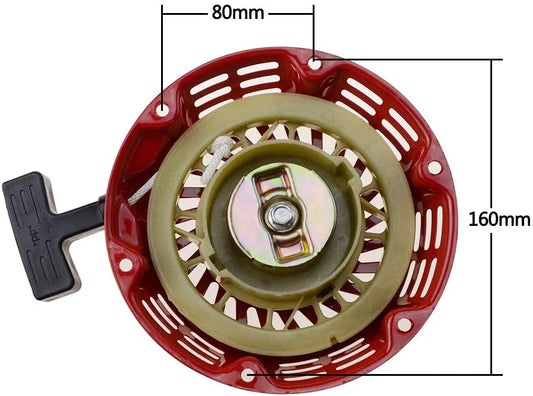 GOOFIT Aluminum Alloy Pull Starter 1 piece for 168F 170F Pit Bike ATV Quad Moped Scooter Bicycles Red