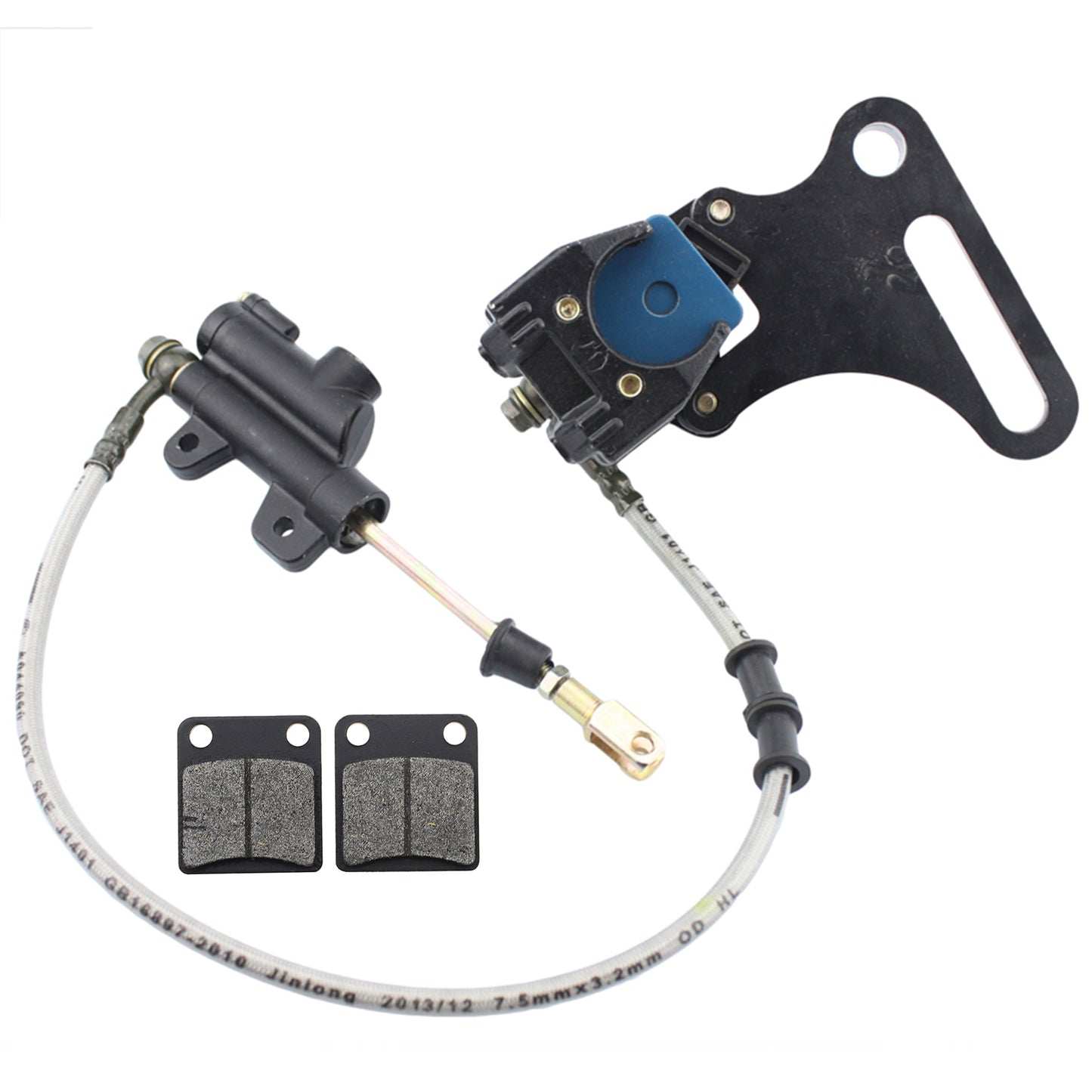 GOOFIT Rear Brake Assembly Master Cylinder Caliper With Brake Pads Replacement For SSR 125cc 110cc Pit Dirt Bike Chinese Scooter