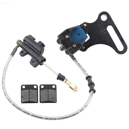 GOOFIT Rear Brake Assembly Master Cylinder Caliper With Brake Pads Replacement For SSR 125cc 110cc Pit Dirt Bike Chinese Scooter