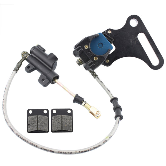 GOOFIT Rear Brake Assembly Master Cylinder Caliper With Brake Pads Replacement For SSR 125cc 110cc Pit Dirt Bike Chinese Scooter