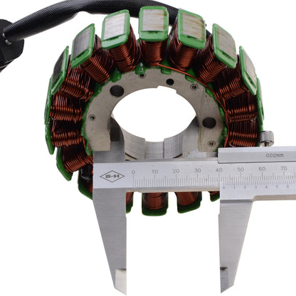 GOOFIT 18 Coil 3 Wire Magneto Stator Coil Ignition Generator Replacement For  FZ6 2004-2009