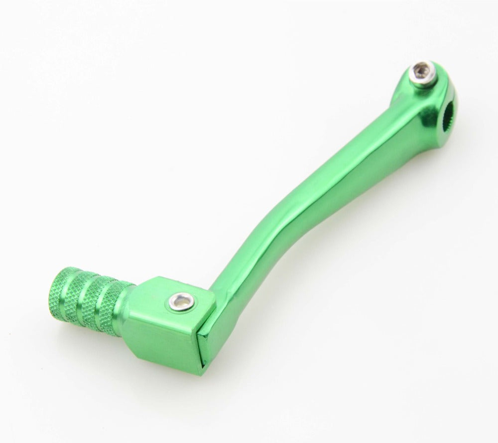 GOOFIT GREEN Motorcycle CNC Aluminum Folding Gear Shift Lever Fit 110cc Dirt Bike Pit Bikes Gear Lever Replacement For Most of Motorcycle ATV Dirt Pit