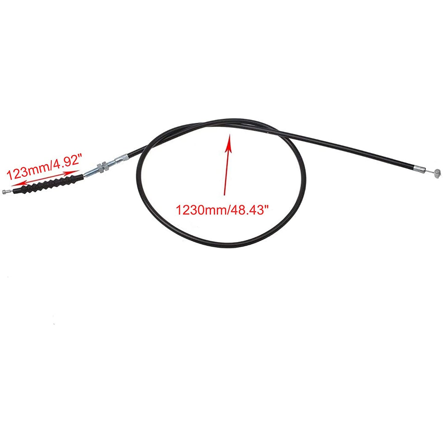 GOOFIT 48.43" Clutch Cable Replacement for 200cc 250cc Water-cooled ATV Dirt Bike Pit Bike Motorcycle