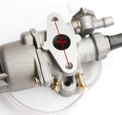 GOOFIT 13 mm Carburetor with Seal Spark Plug for 2 Stroke 47cc 49cc Pocket Bike