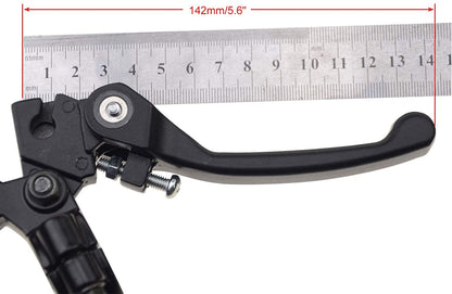 GOOFIT 22mm 7/8" Handlebar Clutch Lever Brake Levers Folding Hand Controls Pack of 2 Replacement for Dirt Pit Bike 110cc 125cc