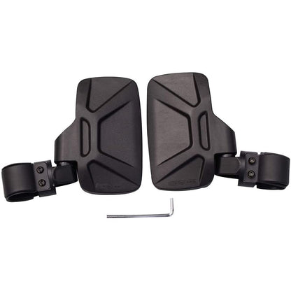GOOFIT Rear View Side Mirror with 1.75" 2" Roll Cage Bar Replacement For UTV RZR XP1000 XP1K Turbo Black