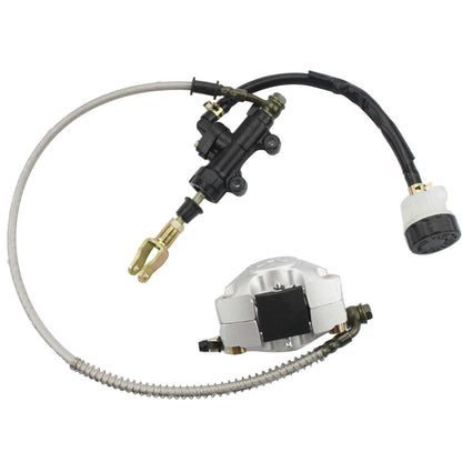 GOOFIT Rear Foot Disc Brake Master Cylinder Assembly With Brake Pads Replacement For 110cc 125cc 150cc 200cc 250cc ATV Quad Dune Buggy