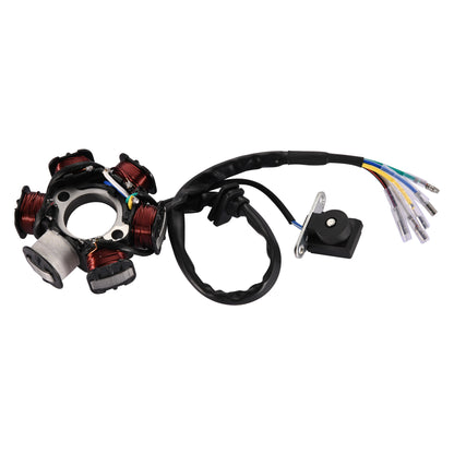 GOOFIT 6-Coil Magneto Stator Ignition Generator Replacement for GY6 50cc 70cc 90cc 110cc 125cc Moped ATV Dirt Bike