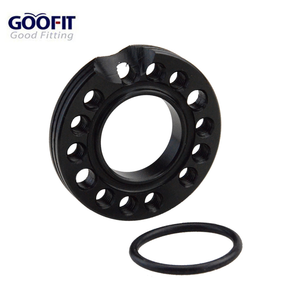 GOOFIT Black 28mm Carburetor Spacer Adapater Intake Manifold Spinner Plate Replacement For 50cc 70cc 90cc 125cc Sunl Taotao NST Roketa ATV Monkey Dax