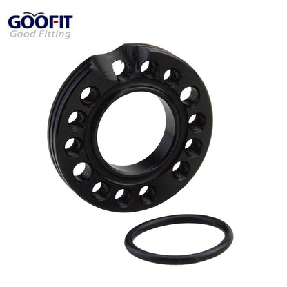GOOFIT Black 28mm Carburetor Spacer Adapater Intake Manifold Spinner Plate Replacement For 50cc 70cc 90cc 125cc Sunl Taotao NST Roketa ATV Monkey Dax