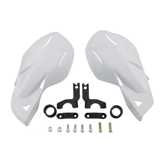 GOOFIT 7/8" Handlebar Hand Brush Guards Protector Handguards Assy Replacement For Motocross Motorcycle Off-road Pit Dirt Bike ATV White