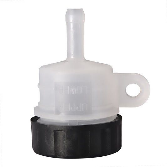 GOOFIT Plastic Universal Rear Brake Fluid Reservoir Oil Cup Replacement for 50cc 90cc 110cc 125cc Motorcycle ATV Dirt Pit Bike