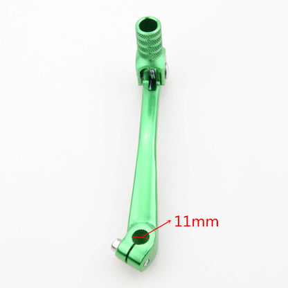 GOOFIT GREEN Motorcycle CNC Aluminum Folding Gear Shift Lever Fit 110cc Dirt Bike Pit Bikes Gear Lever Replacement For Most of Motorcycle ATV Dirt Pit