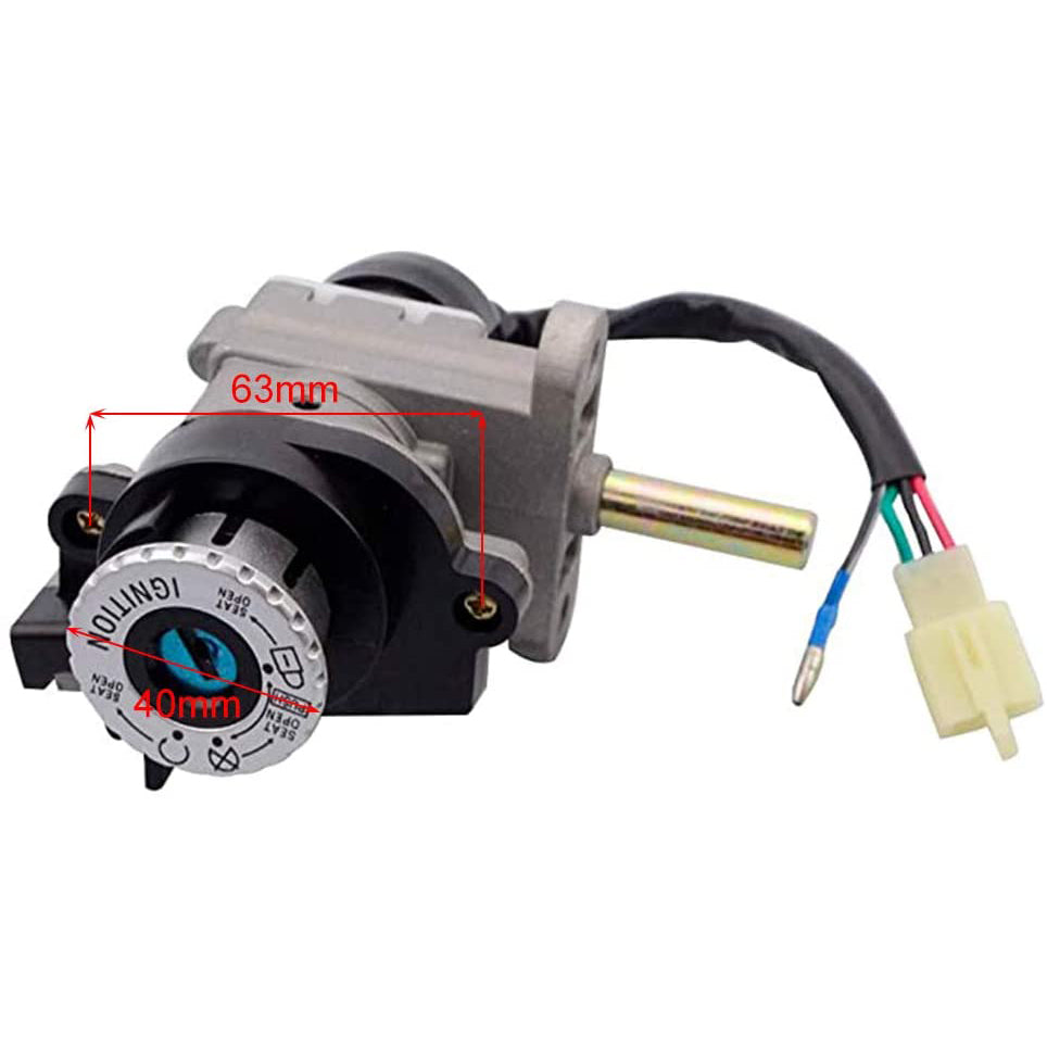 GOOFIT Start Key Ignition Switch Assy 4 Wire Replacement For 50cc 70cc 90cc 110cc 125cc 150cc Scooter Motorcycle