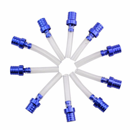 GOOFIT 10p/set 5 color moto Gas Fuel Petrol Tank Cap Valve Vent Breather Hose Tube For ATV PIT Dirt Bike Pipe Motorcycle (Blue)