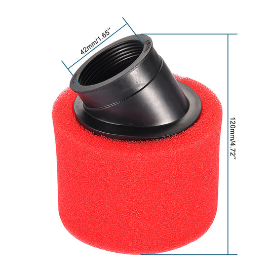 GOOFIT 42mm Air Filter for 4 stroke 50cc 70cc 90cc 110cc 125cc ATV Dirt Bike Red