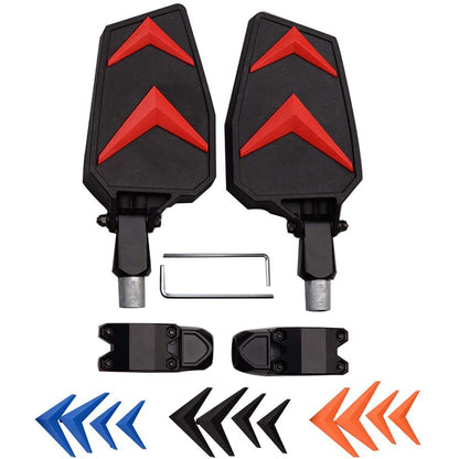 GOOFIT Rearview Mirror Motorcycle Handlebar 44mm 2 Pieces Replacement For UTV SxS RZR ATV Quad Bike Black