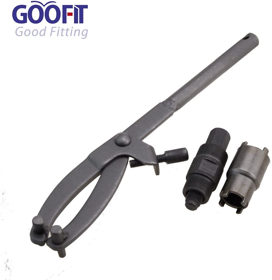 GOOFIT 3 Pcs Set Stator Removal Kit Clutch Tool Double-head Repair Tools Magneto Pull Code 24mm/27mm Holder Replacement For Chinese Scooter Parts Pit