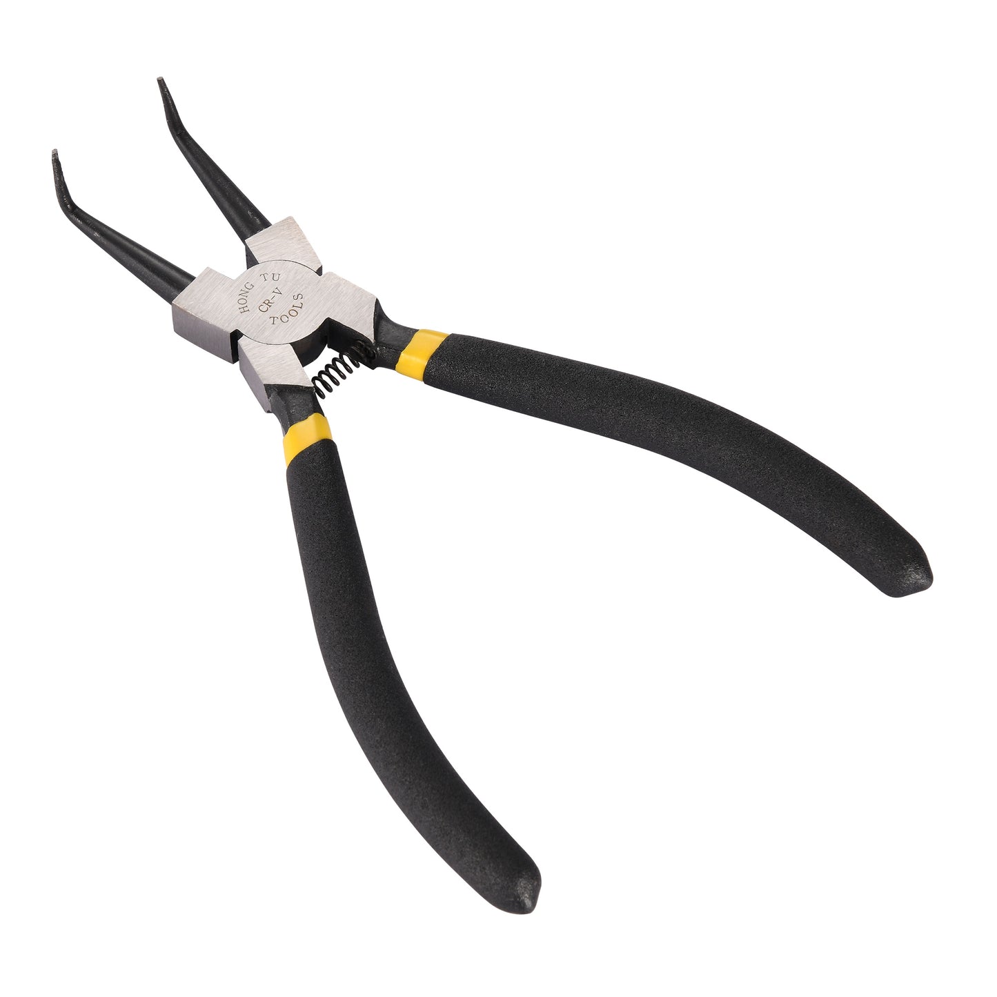 GOOFIT K-06 Hand Tool 90 Degree Tip Yellow Grips Internal Bent Circlip Plier Replacement For Moto ATV Quad Pit Dirt Bike Buggy Go Kart