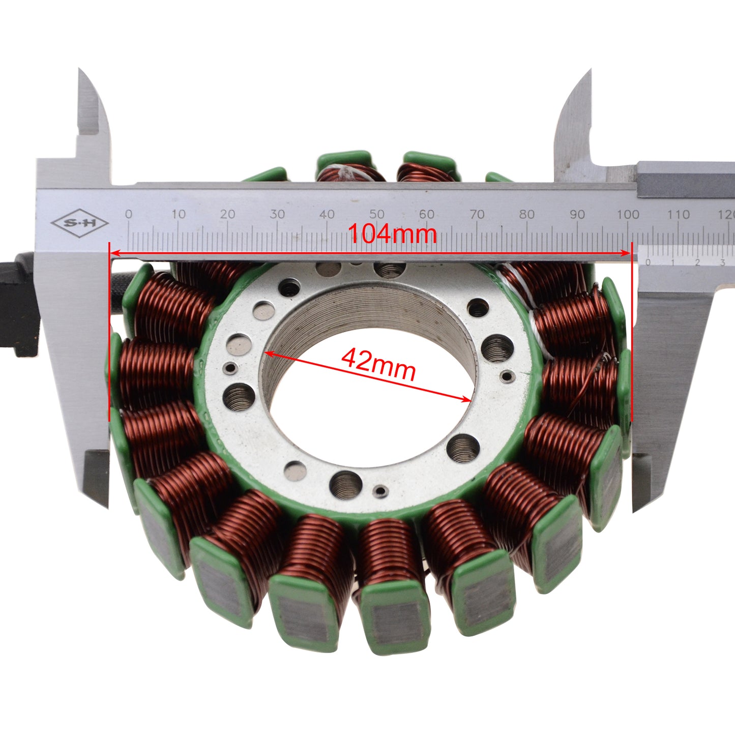 GOOFIT 18 Coil 3 Wire Magneto Stator Coil Ignition Generator Replacement For ER650 ER6N ER6F EX650 Ninja 650 2006-2011