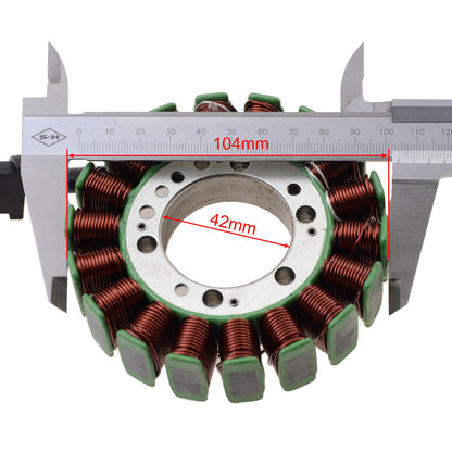 GOOFIT 18 Coil 3 Wire Magneto Stator Coil Ignition Generator Replacement For ER650 ER6N ER6F EX650 Ninja 650 2006-2011