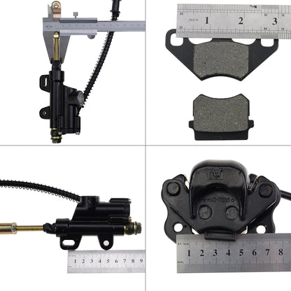 GOOFIT Brake Pump Assembly With Brake Pads Replacement For 50cc 70cc 90cc 110cc 125cc Motorcycle Dirt Bike Chinese Atv Quad Scooter