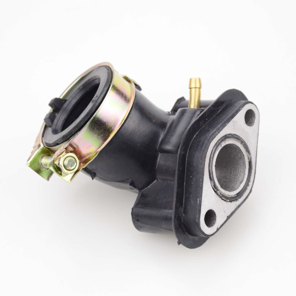 GOOFIT 90 Degree Bent Intake Manifold Pipe Replacement for GY6 49cc 50cc ATV Scooter Moped